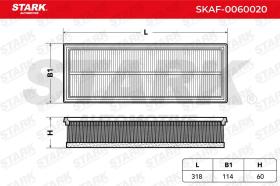 STARK RECAMBIOS SKAF0060020 - FILTRO DE AIRE