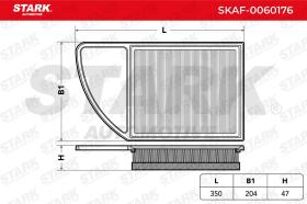 STARK RECAMBIOS SKAF0060176 - FILTRO DE AIRE