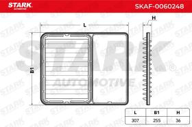 STARK RECAMBIOS SKAF0060248 - AIR FILTER