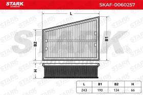 STARK RECAMBIOS SKAF0060257 - FILTRO DE AIRE