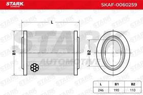 STARK RECAMBIOS SKAF0060259 - AIR FILTER