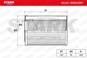 STARK RECAMBIOS SKAF0060397 - AIR FILTER