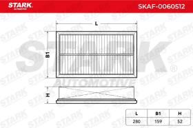 STARK RECAMBIOS SKAF0060512 - AIR FILTER