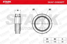 STARK RECAMBIOS SKAF0060617 - AIR FILTER