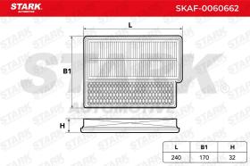 STARK RECAMBIOS SKAF0060662 - AIR FILTER