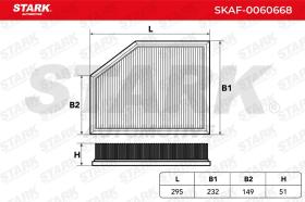 STARK RECAMBIOS SKAF0060668 - AIR FILTER