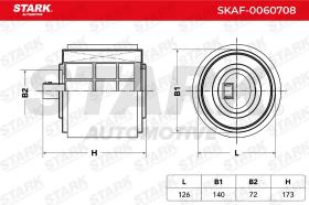 STARK RECAMBIOS SKAF0060708 - AIR FILTER