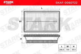 STARK RECAMBIOS SKAF0060722 - AIR FILTER