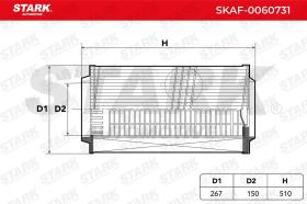 STARK RECAMBIOS SKAF0060731 - AIR FILTER