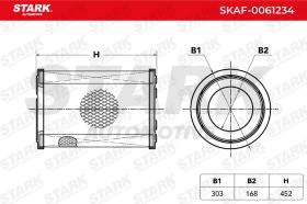 STARK RECAMBIOS SKAF0061234 - AIR FILTER