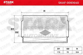 STARK RECAMBIOS SKAF0061640 - AIR FILTER