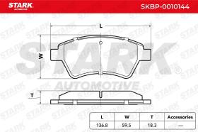 STARK RECAMBIOS SKBP0010144 - PASTILLAS DE FRENO