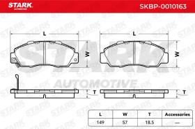 STARK RECAMBIOS SKBP0010163 - STARK SKBP-0010163 Pastillas de freno