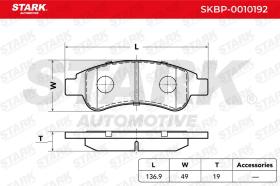 STARK RECAMBIOS SKBP0010192 - PASTILLAS DE FRENO