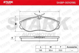 STARK RECAMBIOS SKBP0010195 - PASTILLAS DE FRENO