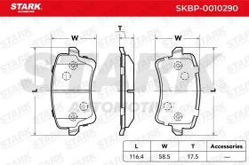 STARK RECAMBIOS SKBP0010290 - PASTILLAS DE FRENO