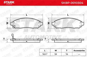 STARK RECAMBIOS SKBP0010308 - PASTILLAS DE FRENO STARK SKBP0010308