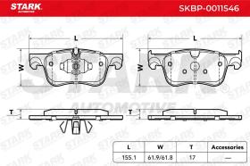 STARK RECAMBIOS SKBP0011546 - BRAKE PAD SET, DISC BRAKE