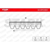 STARK RECAMBIOS SK6PK1803 - STARK SK-6PK1803 Correa trapecial poli V