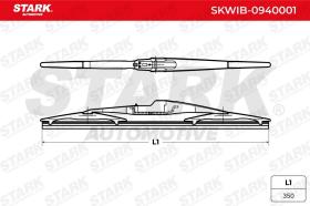 STARK RECAMBIOS SKWIB0940001 - LIMPIAPARABRISAS TRASERO 35CM