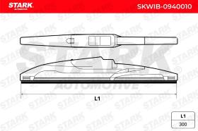 STARK RECAMBIOS SKWIB0940010 - LIMPIAPARABRISA 30CM TRASERO